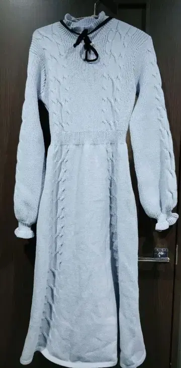 미사용 새상품 EATME 니트 원피스 아이스 블루
