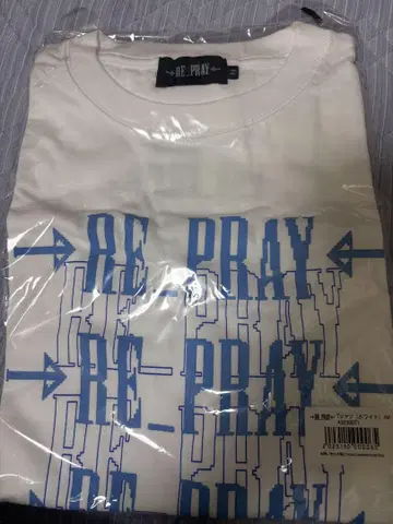 RE PRAY 화이트 T셔츠 미사용