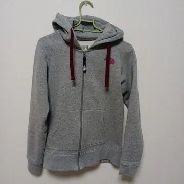 THE NORTH FACE 그레이 후드 부착 후드티 L 사이즈 여성용