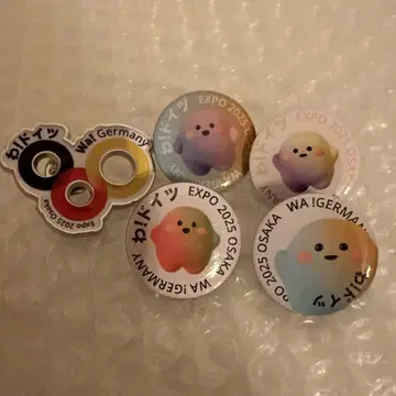 만박 독일 서큘러 독일 핀 배지 5개 세트