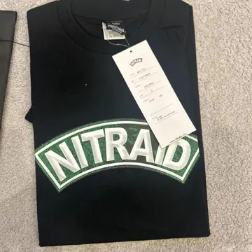 NITRAID NR011-TS12 XL 블랙/그린 티셔츠