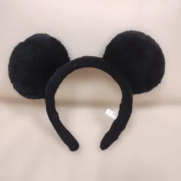 미키 귀 모양 머리띠 블랙