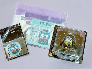 케로피 복권 경품 3종 세트 (지퍼백, 스티커, 피규어) 미사용 새상품