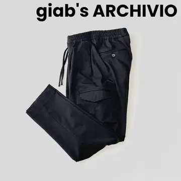 giab's 잽스 아르키비오 영구 크리즈 저지 카고 팬츠 44