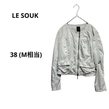 루소크 노카라 자켓 봄 가을 라이트 아우터 블루종 깔끔한 M