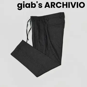 giabs 자브스 마사초 1 플리츠 워셔블 울 팬츠
