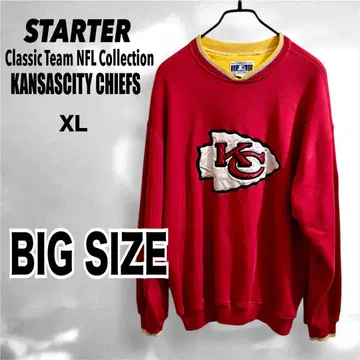 NFL 캔자스시티 치프스 팀 로고 맨투맨 트레이닝복 XL