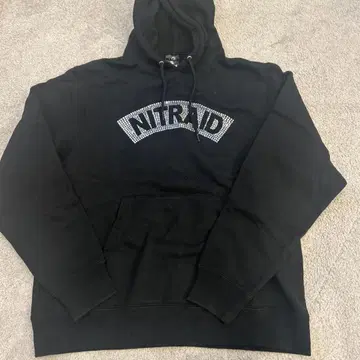 nitraid 블랙 L 후드 부착 후드티