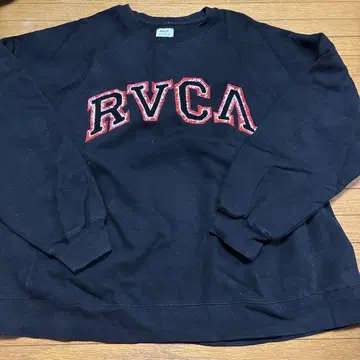 RVCA 블랙 맨투맨 S