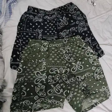 반다나 패턴 숏팬츠 2세트