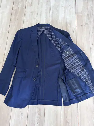 BLACK LABEL 네이비 테일러드 자켓 면린넨 L 사이즈
