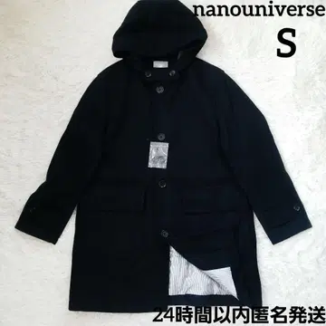 새상품 nanouniverse 써모라이트 멜톤 코트 보온 블랙 S
