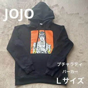 JOJO 죠죠의 기묘한 모험 부챠라티 후드티 BROWNY
