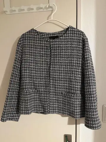 노카라 트위드 자켓 새상품급