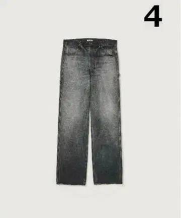 AURALEE 24AW DENIM PAINTER PANTS BLACK 4