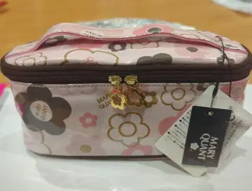 MARY QUANT 꽃무늬 파우치 핑크
