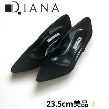 컨디션 최상 다이애나 23.5cm 펌프스 스웨이드 블랙