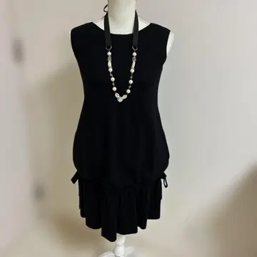 Rene 셔링 리본 원피스 & 질스튜어트 목걸이