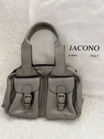 새상품급! JACONO 천연 가죽 실버 멋진! 가죽 백 Y2K 레트로