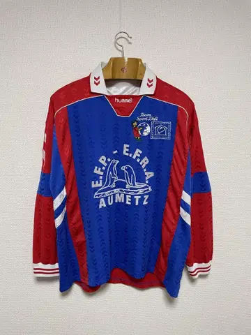 90s Hummel 축구 셔츠 풋볼 게임 셔츠 유로