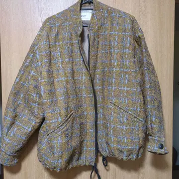maison gigot 트위드 블루종 브라운 계열
