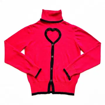 [ 상태 좋음/S ] Love Moschino 컷 아웃 하이넥 니트