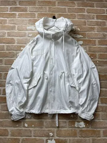 스노우 파카 밀리터리 모즈 코트 화이트 밀리터리 자켓 아우터