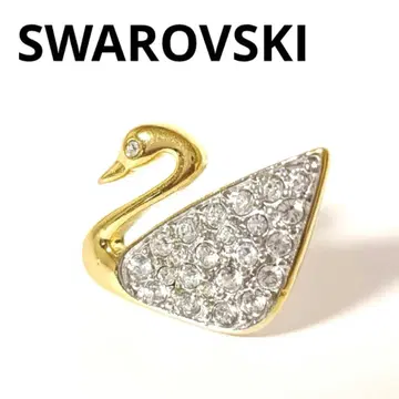 SWAROVSKI 스와로브스키 스완 백조 브로치 라펠핀 소형