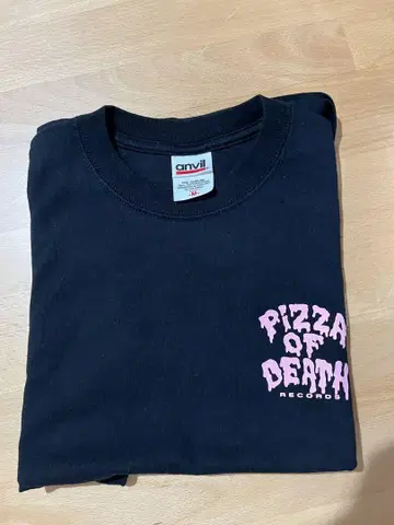 Pizza of Death Records 티셔츠 M 사이즈 블랙