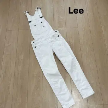 Lee 리 오버롤 살로펫 점프수트 S 데님 오버롤 화이트