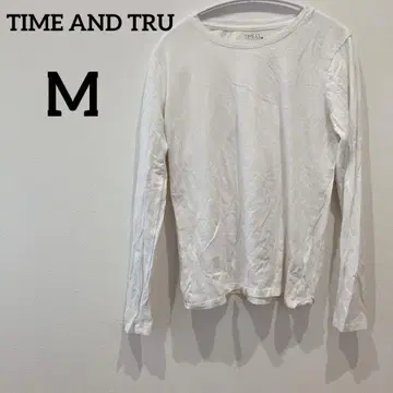 타임 앤 트루 [ M ] 화이트 긴팔 티셔츠