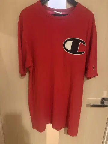 Champion 레드 T셔츠 LARGE