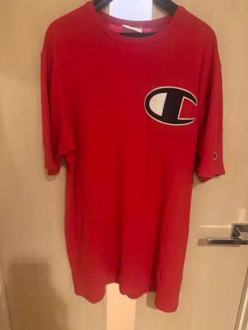 Champion 레드 T셔츠 LARGE