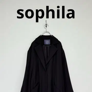 개인물품 sophila 소피라 비대칭 롱 코트 라이트 가을 상품 블랙