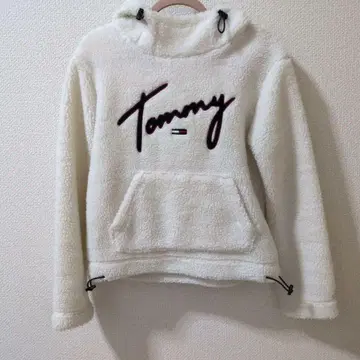 Tommy 플리스 보아 후드티 XS