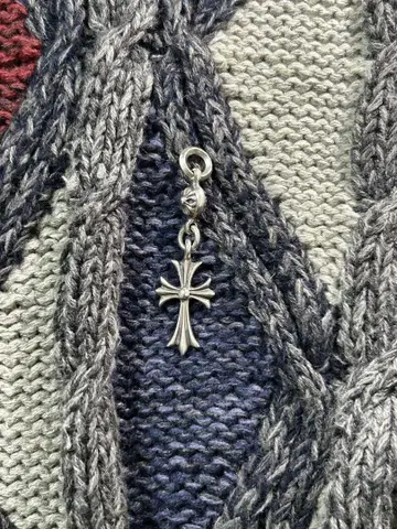 실버925 크로스 모티브 참 약 4cm 크로스