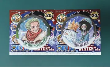 원피스 컬렉션 캔뱃지 winter WINTER 조로 브룩