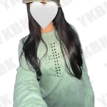 스터드 롱 T y2k