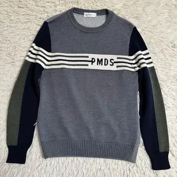 [ P.M.D.S. ] 엠디에스 니트 스웨터 긴팔 속기모 그레이