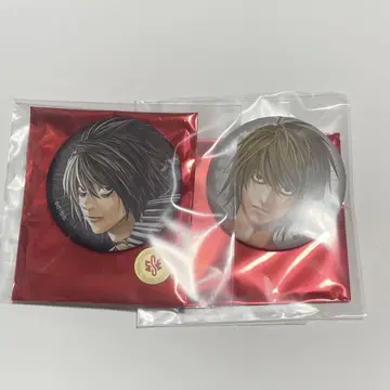 DEATHNOTE 데스노트 L 매트 캔뱃지 2개 세트