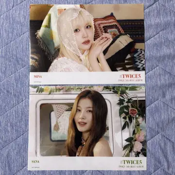 TWICE 5 클리어 포스터 미나 사나