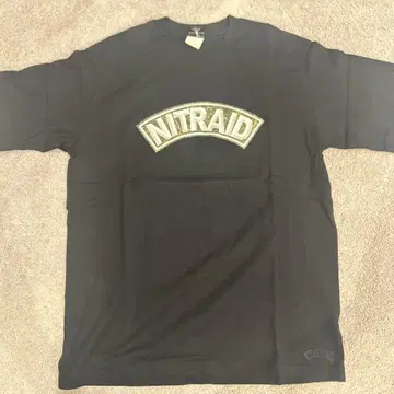 nitraid 스컬 프린트 T셔츠 L 블랙