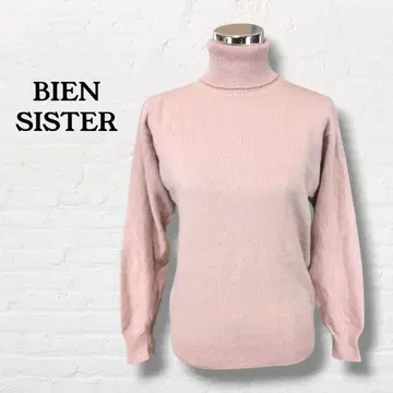 BIEN SISTER 터틀넥 니트 모 100% [ M 상당 ]