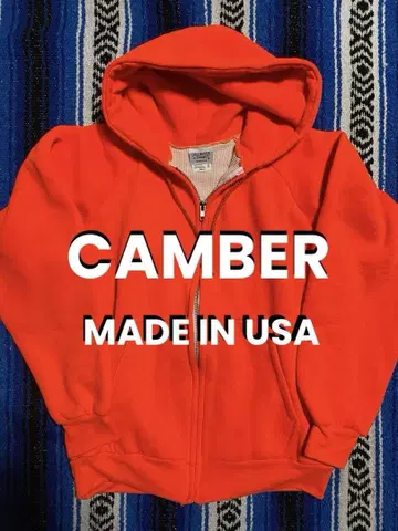 [ 새상품 ] CAMBER 칠바스터 캠버 지퍼 후드티 미국제