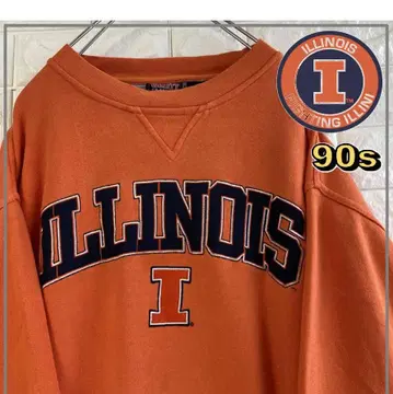 미국 수입 일리노이 대학 칼리지 로고 맨투맨 L 4380