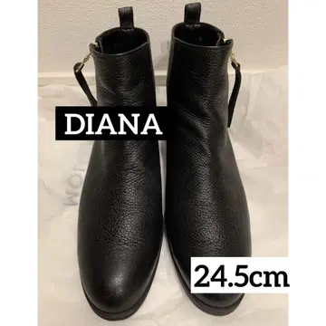 [ 다이애나 ] 숏부츠 블랙 블랙 [ DIANA ]