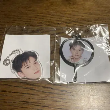 treasure 아사히 캡슐 토이 얼굴 아크릴 키링
