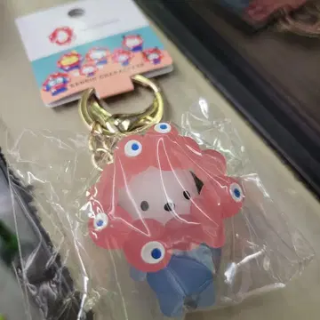 오사카 간사이 만박 산리오 미야쿠미야쿠 폼폼푸딩 클리어 키링