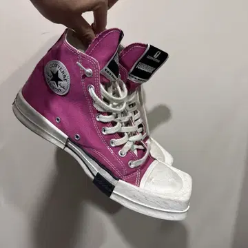 RICK CONVERSE 핑크 하이컷 스니커즈