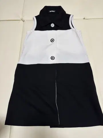 새상품급 마리크와 MARY QUANT 원피스 화이트/블랙